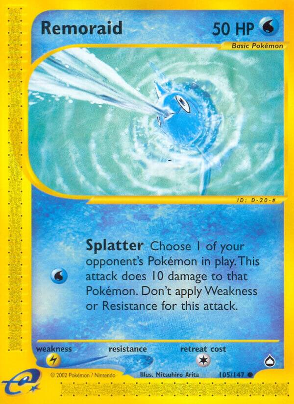 Remoraid 105/147 Reverse Holofoil Aquapolis