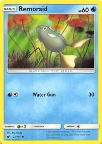 Remoraid | 22/111 | Normal | SM - Crimson Invasion Remoraid | 22/111 | Normal | SM - Crimson Invasion