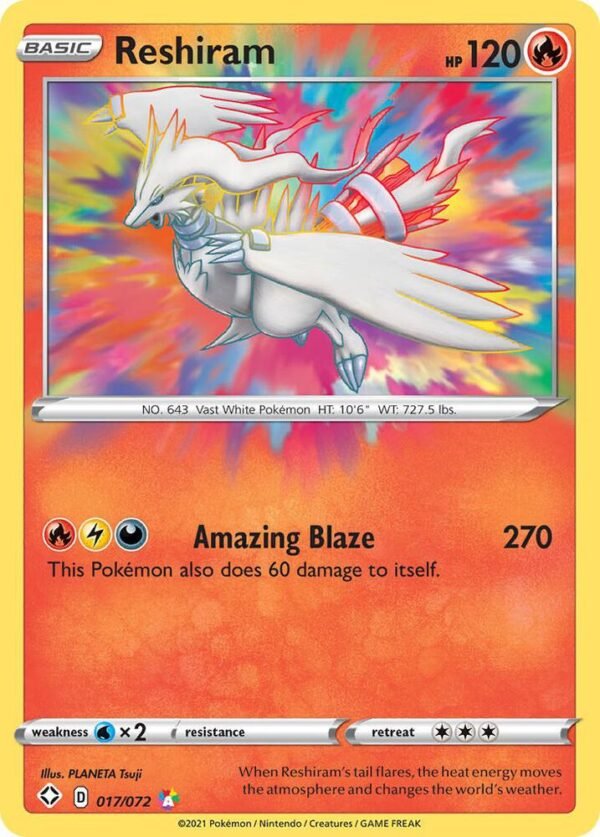 Reshiram 017/072 Holofoil Shining Fates Reshiram 017/072 Holofoil Shining Fates