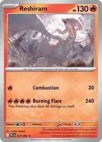 Reshiram | 017/094 | Reverse Holofoil | ME02: Phantasmal Flames