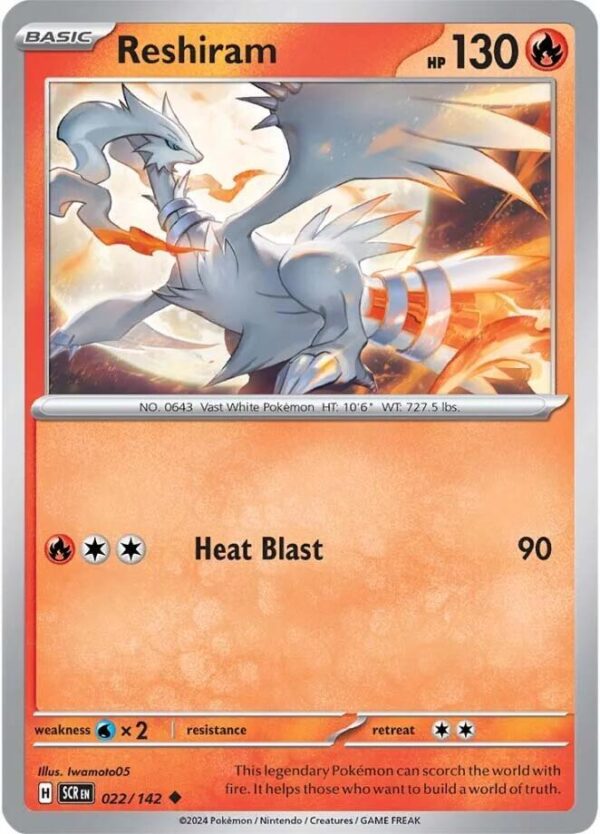 Reshiram 022/142 Normal SV07: Stellar Crown