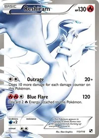 Reshiram (113 Full Art) | 113/114 | Holofoil | Black and White