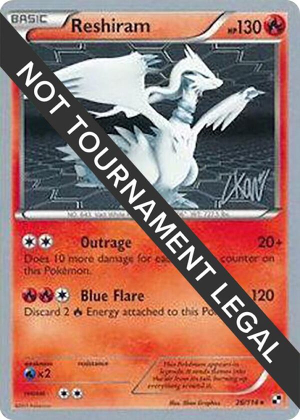 Reshiram 2011 (Christopher Kan) 26/114 Normal World Championship Decks