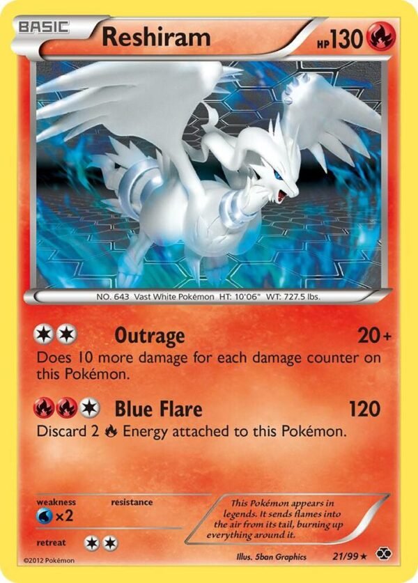 Reshiram 21/99 Reverse Holofoil Next Destinies