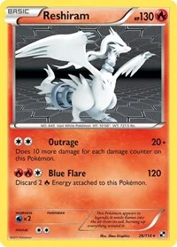 Reshiram | 26/114 | Reverse Holofoil | Black and White