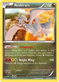 Reshiram | 63/108 | Holofoil | XY - Roaring Skies