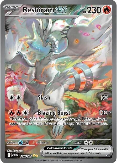 Reshiram ex 166/086 Holofoil SV: White Flare Reshiram ex 166/086 Holofoil SV: White Flare