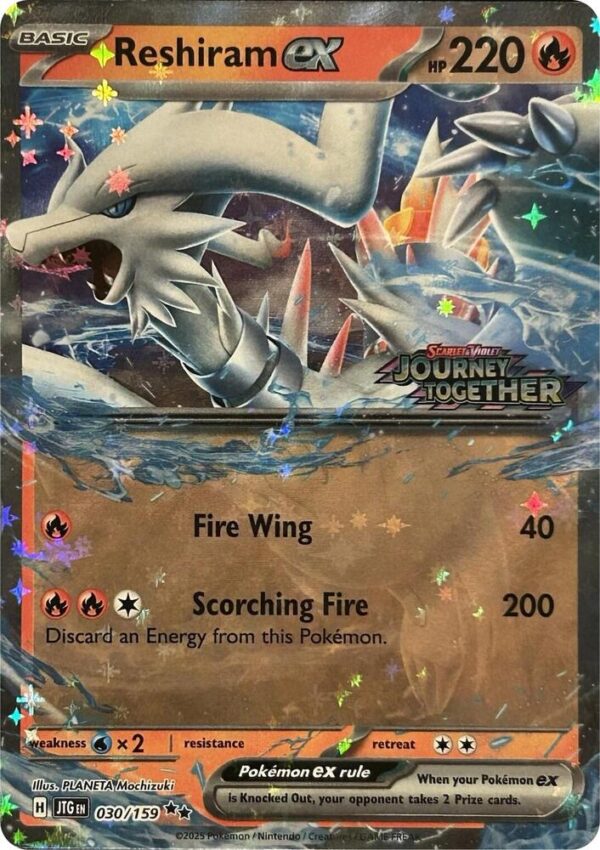 Reshiram ex (Journey Together Stamped) 030/159 Holofoil Miscellaneous Cards & Products Reshiram ex (Journey Together Stamped) 030/159 Holofoil Miscellaneous Cards & Products