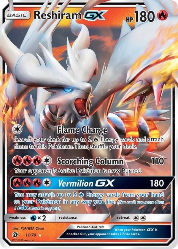 Reshiram GX 11/70 Holofoil Dragon Majesty