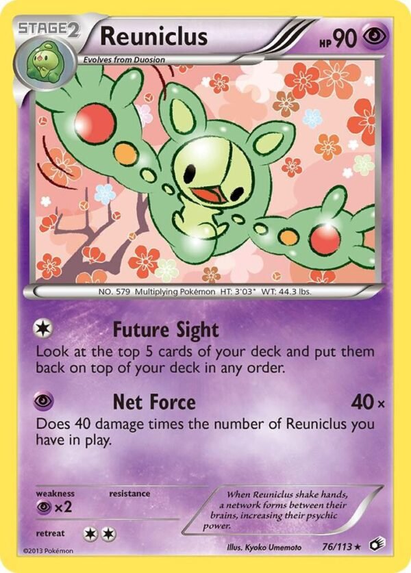 Reuniclus 76/113 Reverse Holofoil Legendary Treasures Reuniclus 76/113 Reverse Holofoil Legendary Treasures