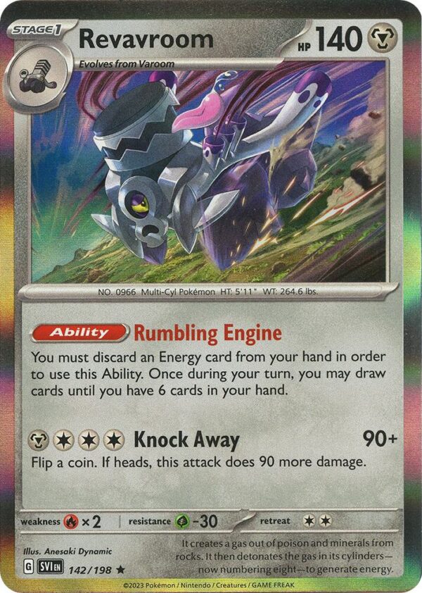 Revavroom 142/198 Reverse Holofoil SV01: Scarlet & Violet Base Set