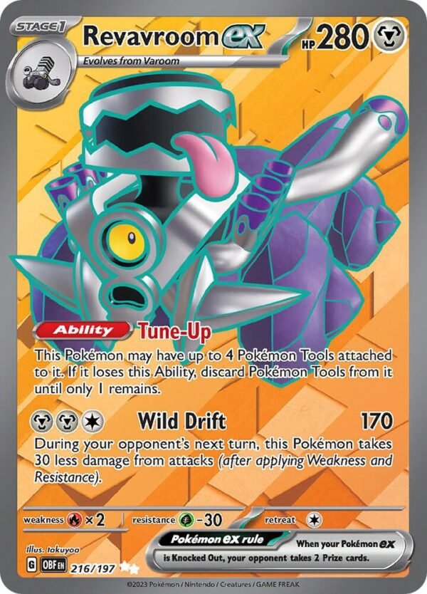 Revavroom ex 216/197 Holofoil SV03: Obsidian Flames Revavroom ex 216/197 Holofoil SV03: Obsidian Flames