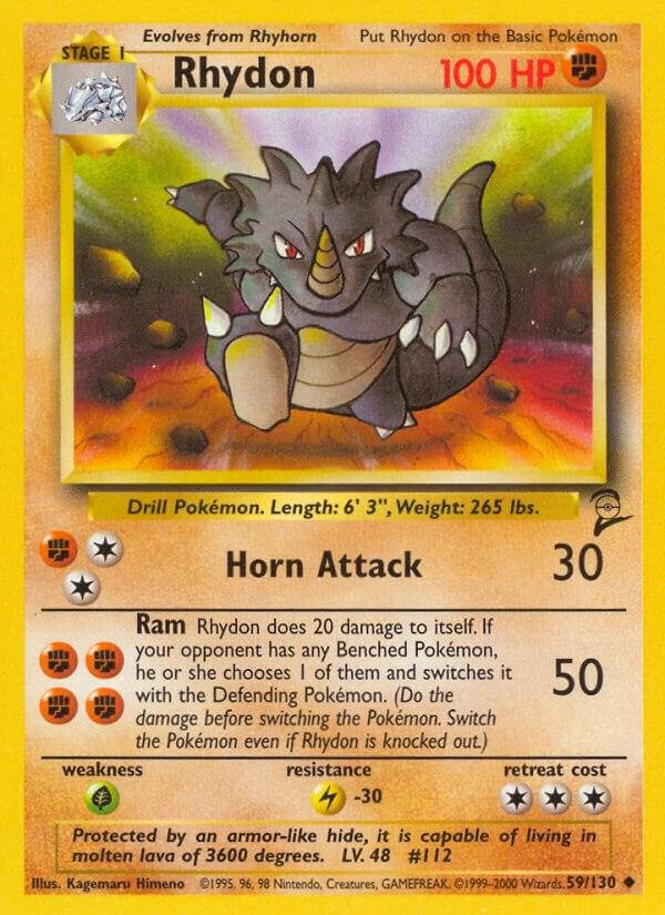 Rhydon 059/130 Normal Base Set 2 Rhydon 059/130 Normal Base Set 2