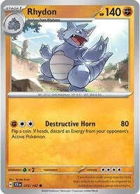 Rhydon | 075/142 | Reverse Holofoil | SV07: Stellar Crown