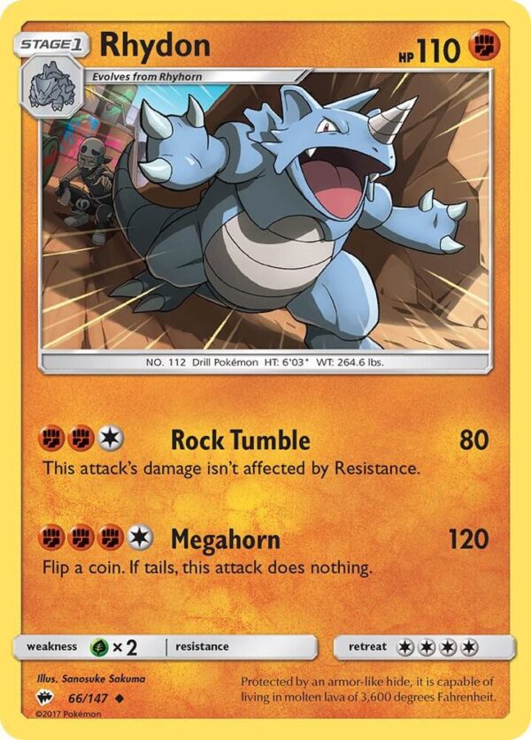 Rhydon 66/147 Normal SM – Burning Shadows