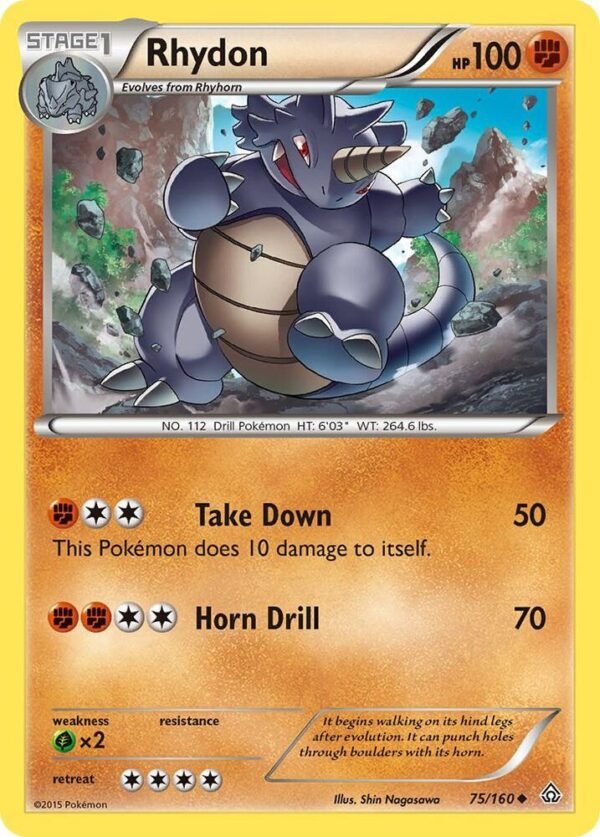 Rhydon 75/160 Normal XY – Primal Clash Rhydon 75/160 Normal XY – Primal Clash