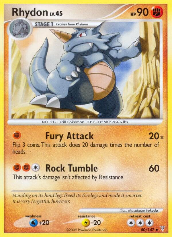 Rhydon 80 Reverse Holofoil Supreme Victors
