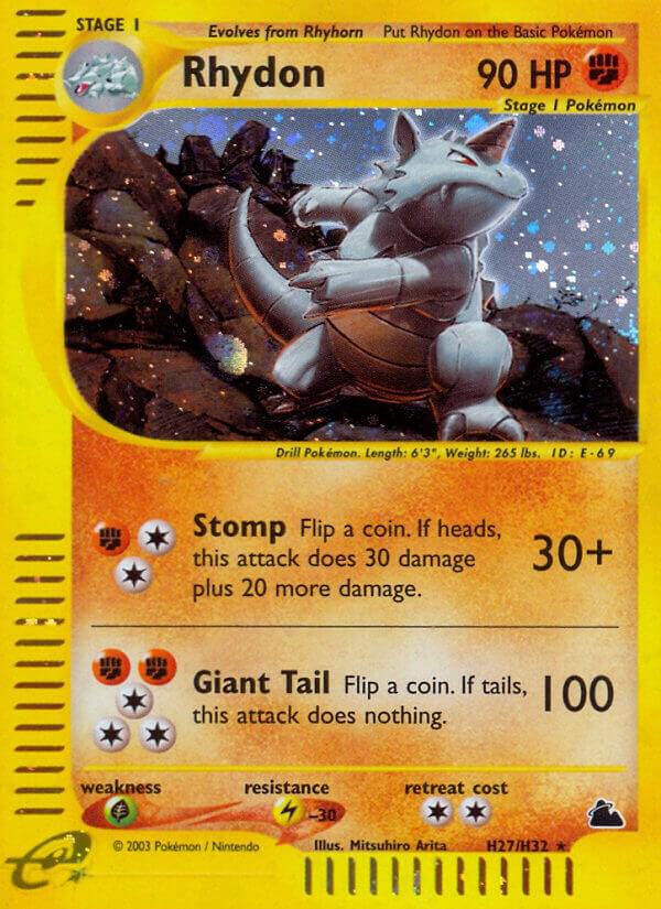 Rhydon (H27) H27/H32 Holofoil Skyridge Rhydon (H27) H27/H32 Holofoil Skyridge