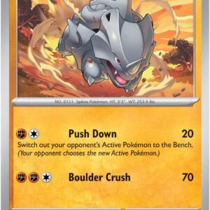 Rhyhorn 111/165 Normal SV: Scarlet & Violet 151