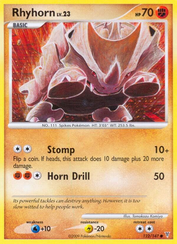 Rhyhorn 122 Reverse Holofoil Supreme Victors