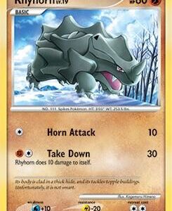 Rhyhorn 95/130 Reverse Holofoil Diamond and Pearl Rhyhorn 95/130 Reverse Holofoil Diamond and Pearl
