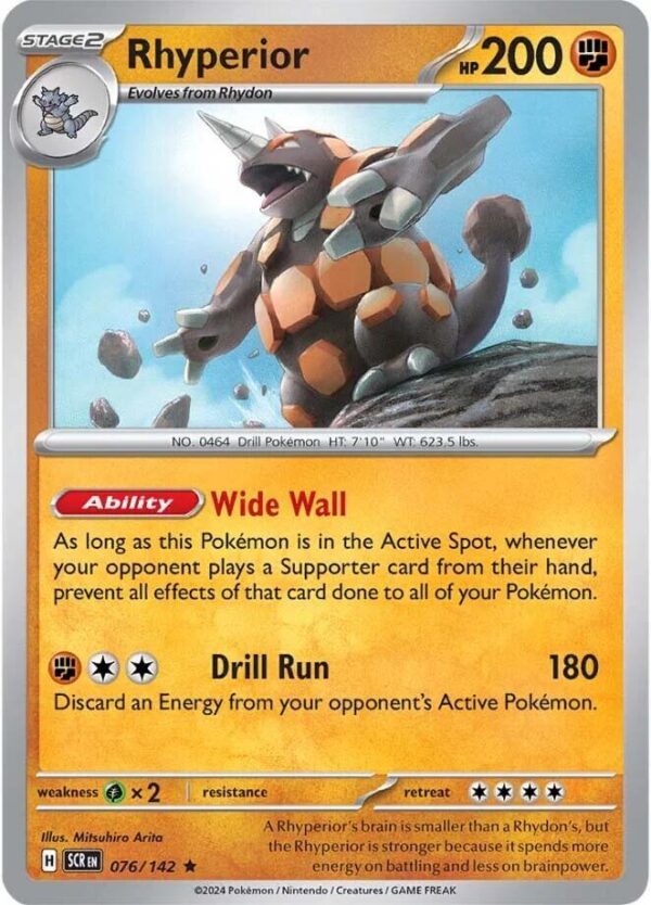 Rhyperior 076/142 Holofoil SV07: Stellar Crown