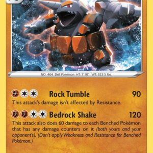 Rhyperior 099/202 Reverse Holofoil SWSH01: Sword & Shield Base Set Rhyperior 099/202 Reverse Holofoil SWSH01: Sword & Shield Base Set
