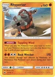 Rhyperior | 67/147 (SM Burning Shadows) | 067/147 | Normal | Deck Exclusives