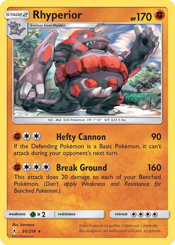 Rhyperior 95/214 Normal SM – Unbroken Bonds Rhyperior 95/214 Normal SM – Unbroken Bonds