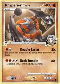 Rhyperior E4 32/111 (DPPt Rising Rivals) 032/111 Holofoil Deck Exclusives Rhyperior E4 32/111 (DPPt Rising Rivals) 032/111 Holofoil Deck Exclusives