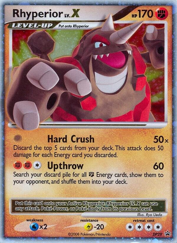 Rhyperior LV.X DP29 Holofoil Diamond and Pearl Promos Rhyperior LV.X DP29 Holofoil Diamond and Pearl Promos