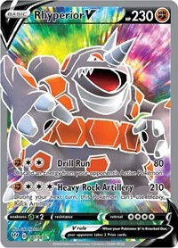 Rhyperior V (Full Art) | 181/189 | Holofoil | SWSH03: Darkness Ablaze