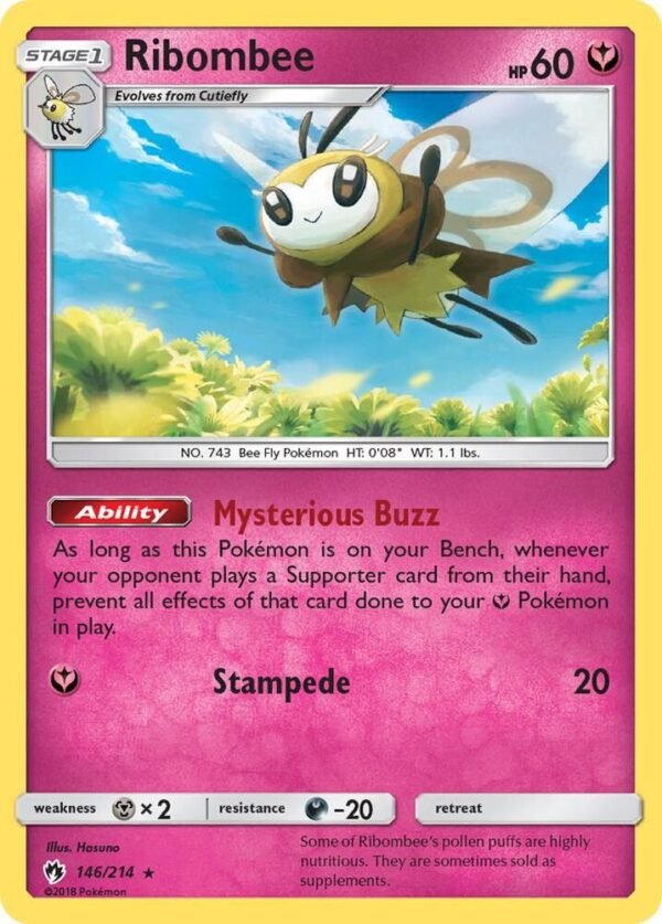 Ribombee 146/214 Reverse Holofoil SM – Lost Thunder
