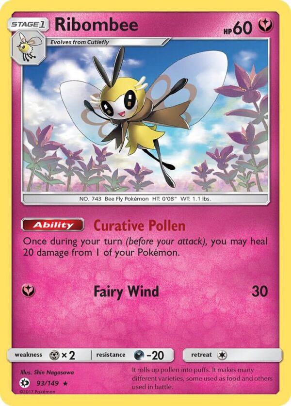 Ribombee 93/149 Holofoil SM Base Set Ribombee 93/149 Holofoil SM Base Set