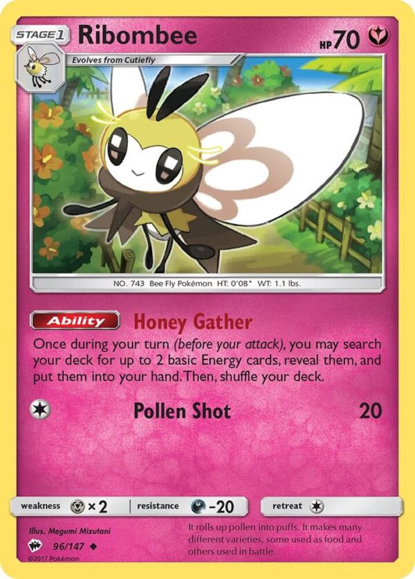 Ribombee 96/147 Normal SM – Burning Shadows