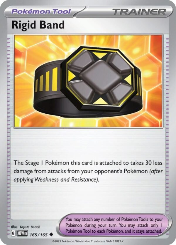 Rigid Band 165/165 Reverse Holofoil SV: Scarlet & Violet 151 Rigid Band 165/165 Reverse Holofoil SV: Scarlet & Violet 151