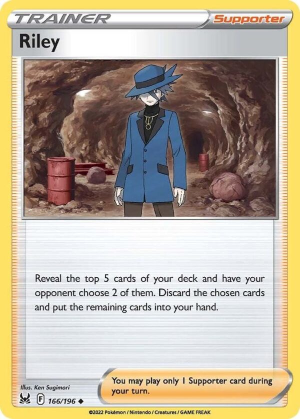 Riley 166/196 Reverse Holofoil SWSH11: Lost Origin