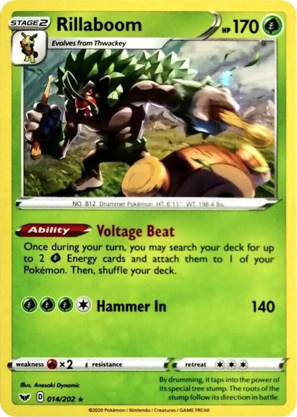Rillaboom 014/202 (Cosmos Holo) Holofoil Miscellaneous Cards & Products