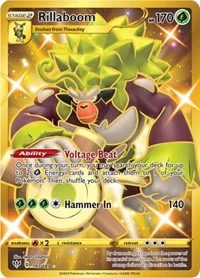 Rillaboom (Secret) | 197/189 | Holofoil | SWSH03: Darkness Ablaze