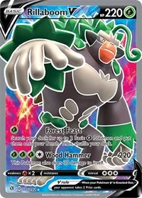 Rillaboom V (Full Art) | 175/192 | Holofoil | SWSH02: Rebel Clash