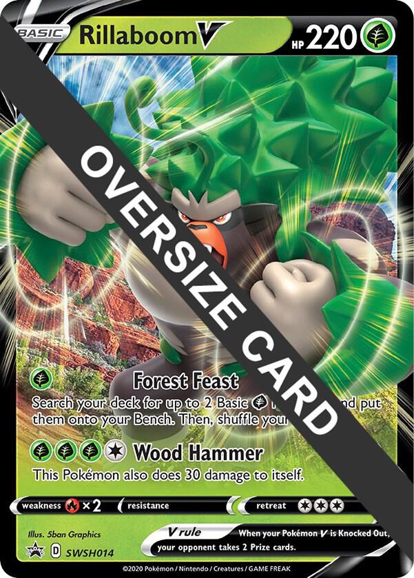 Rillaboom V SWSH014 Holofoil Jumbo Cards Rillaboom V SWSH014 Holofoil Jumbo Cards
