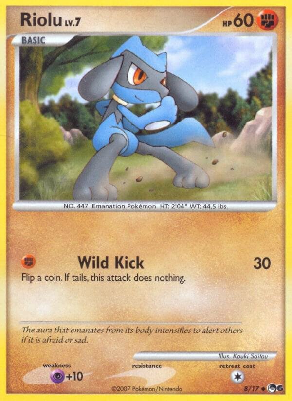 Riolu 008/017 Holofoil POP Series 6