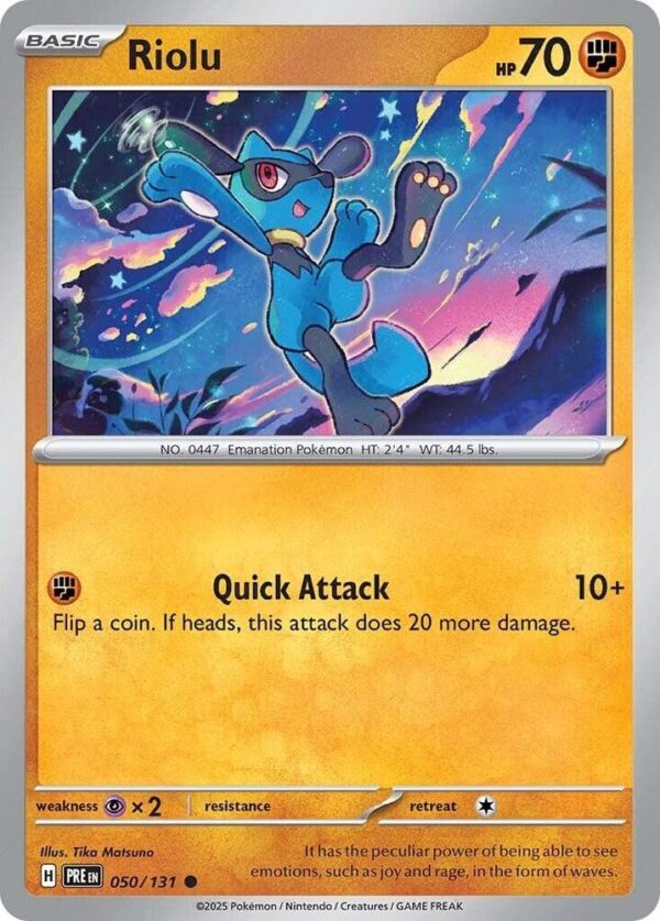 Riolu 050/131 Reverse Holofoil SV: Prismatic Evolutions