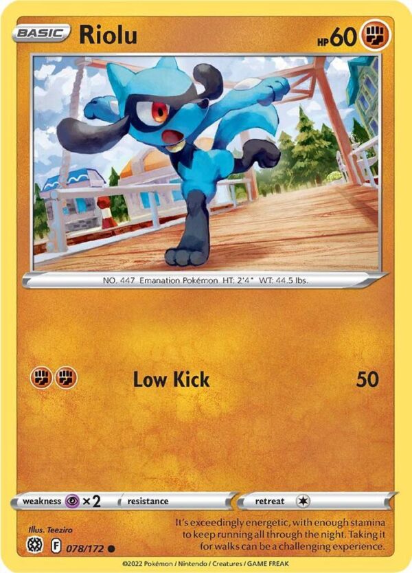 Riolu 078/172 Normal SWSH09: Brilliant Stars