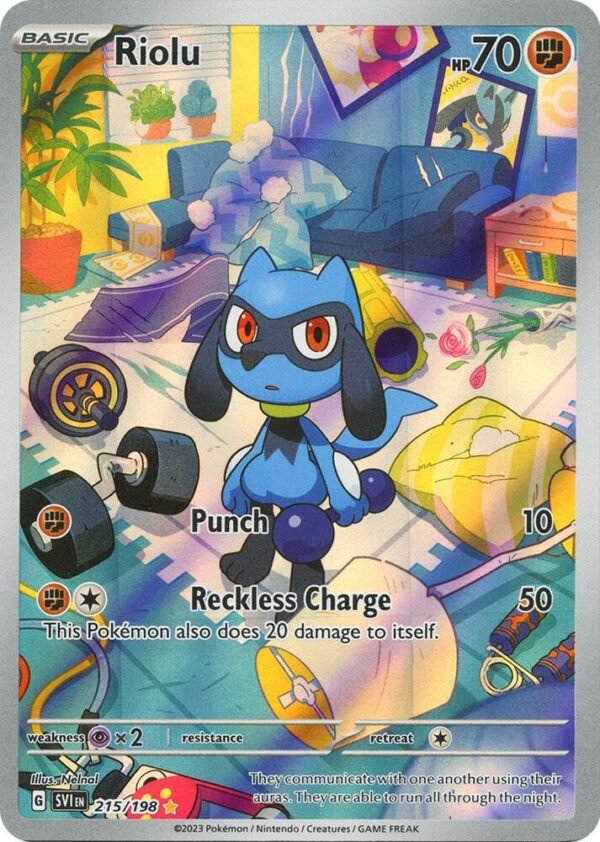 Riolu 215/198 Holofoil SV01: Scarlet & Violet Base Set Riolu 215/198 Holofoil SV01: Scarlet & Violet Base Set