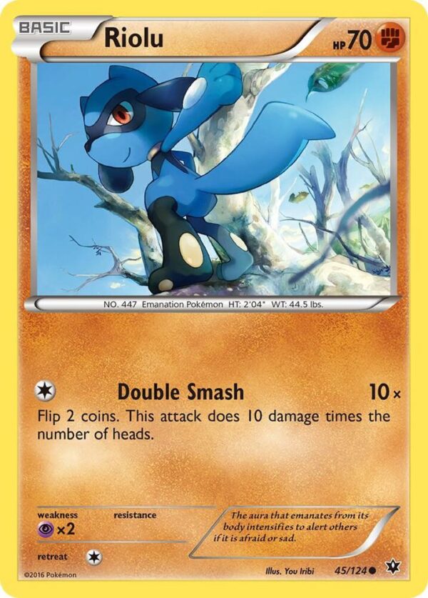 Riolu (45) 45/124 Reverse Holofoil XY – Fates Collide