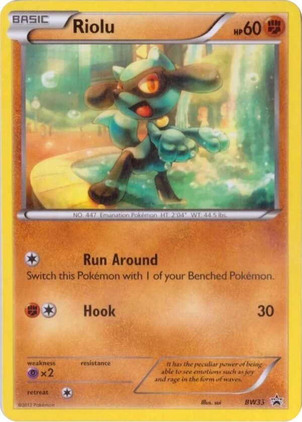 Riolu BW33 Normal Black and White Promos