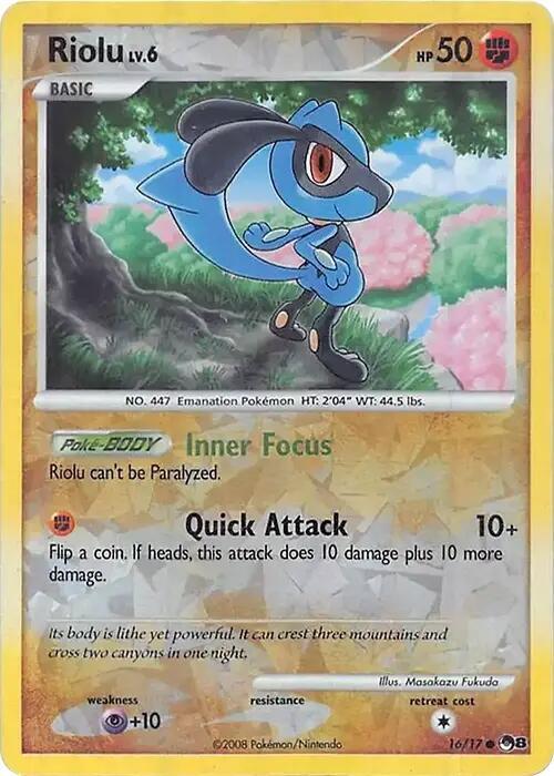 Riolu (Cracked Ice Holo) 016/017 Holofoil Miscellaneous Cards & Products Riolu (Cracked Ice Holo) 016/017 Holofoil Miscellaneous Cards & Products