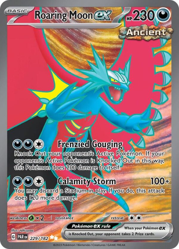 Roaring Moon ex 229/182 Holofoil SV04: Paradox Rift