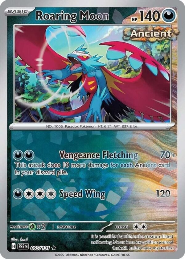 Roaring Moon (Poke Ball Pattern) 065/131 Holofoil SV: Prismatic Evolutions